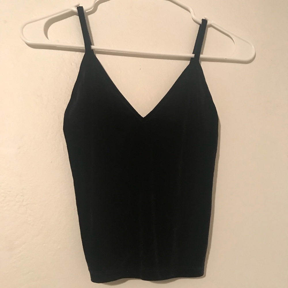 Black Velvet Tank Top